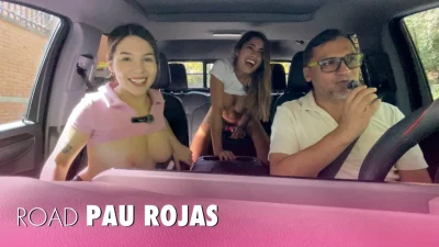 Pau Rojas enjoys the sex machine and Dani Ortiz’s huge tits ROAD Juan Bustos