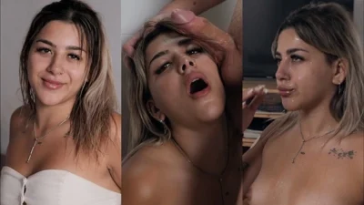 18 year old amateur latina gives a hot blowjob to the big dick