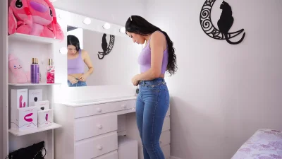 I Caught My Stepbrother Smelling My Underwear and I Made Him Fuck My Ass