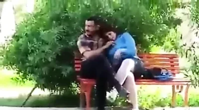 Iraqi girl with boyfriend Play with his penis Zoraa Park