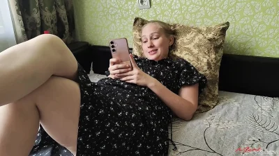 Helped my stepsister stretch her anus before a date