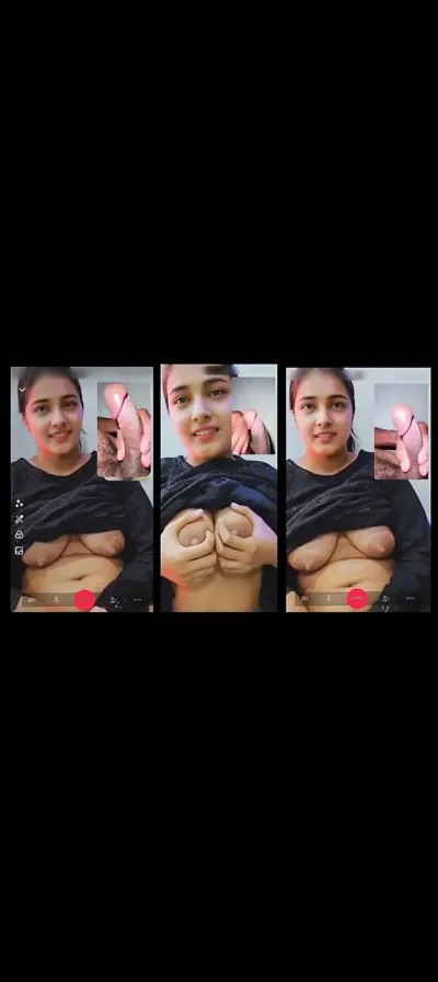 Stepsister Video Call sex chat, Beautiful big tits showing her Stepbrother viral xxx video