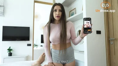 Stepbrother Imagines Hard Sex with his Stepsister and Jerks off to her Photo